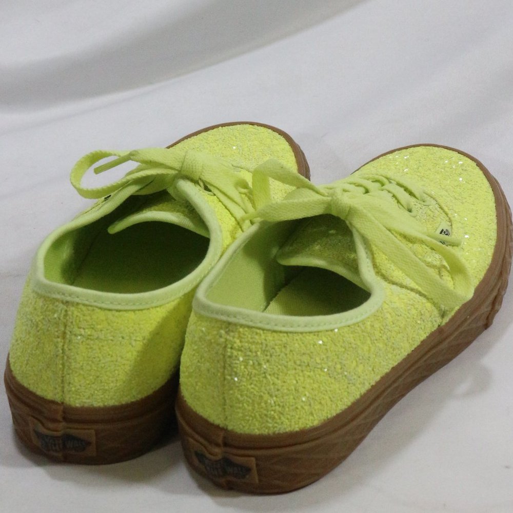 VANS Ice Cream Glitter Yellow Skate Sneakers Sz 7 US Wmn 5.5 US Men - Picture 6 of 8